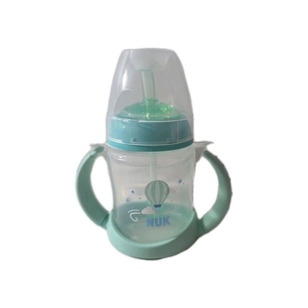 NUK Learner Straw Cup 5oz + 3 Orthodontic Pacifiers 18–36m Set Baby Spill-Proof‎ - Picture 3 of 4